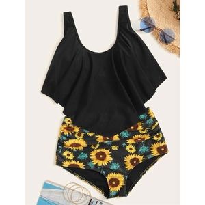 Sunflower High Waisted Bikini Swimsuit